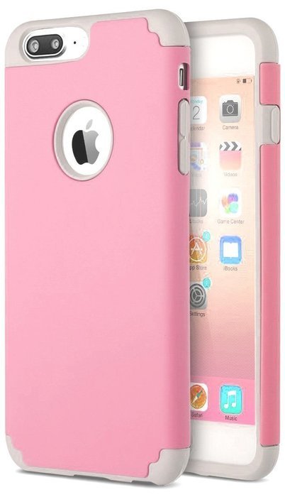 iPhone 7 Plus Case, [5.5 Inch], HLCT Slim Fit Thin , Soft Interior Silicone Bumper & Hard PC Back, Shock-Absorption... N16
