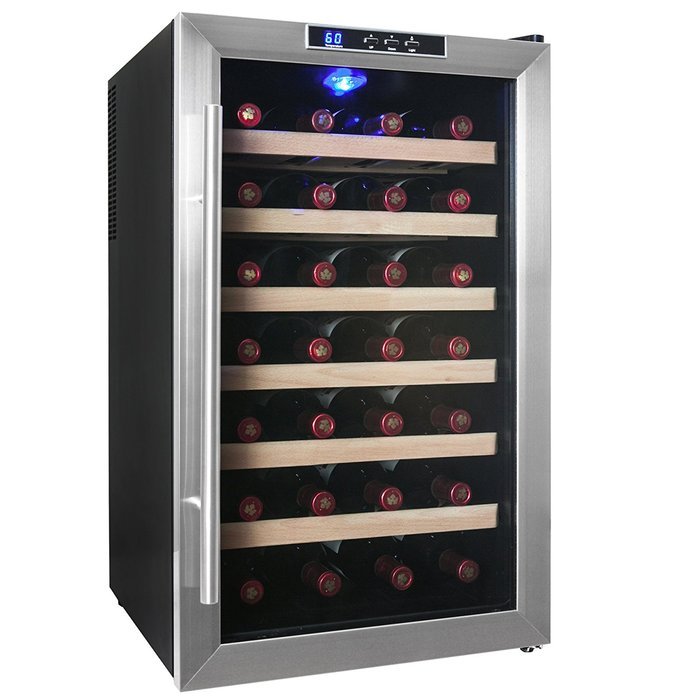 Firebird New Thermoelectric Quiet Operation Wine Cooler Cellar Chiller Refrigerator (28 bottles) N18