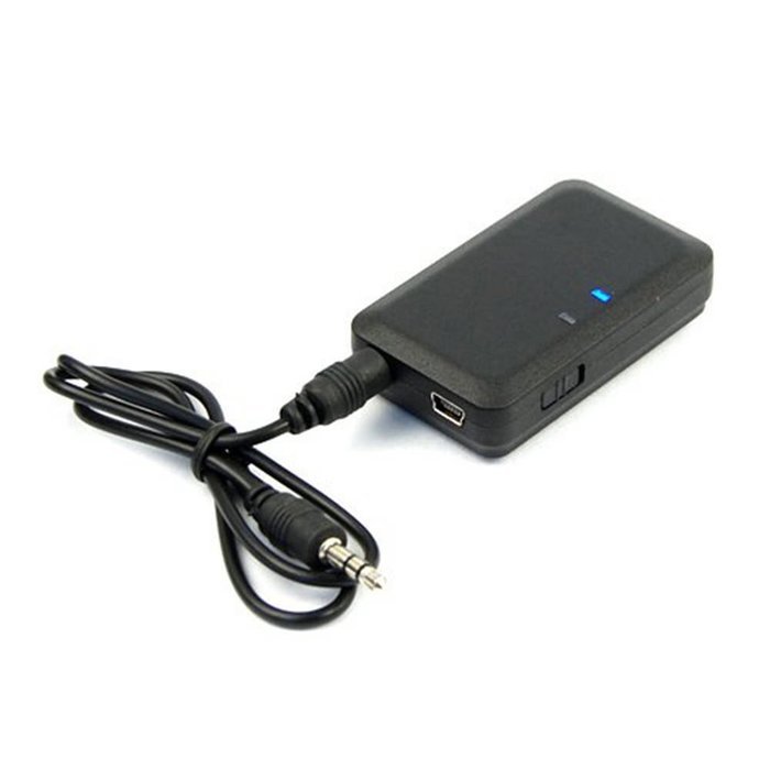 VORCOOL Wireless Bluetooth 3.0 Audio Music Receiver Adapter for 3.5mm Stereo Speaker (Black) N3