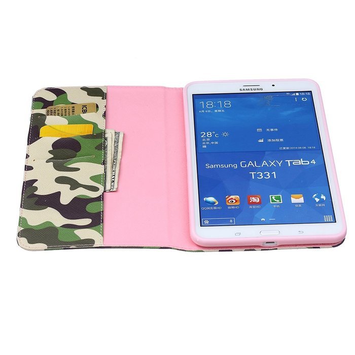 Galaxy Tab 4 10.1 Case, High Quality PU Leather Wallet Case [Card Slots] Damage Resistance and Kickstand Feature... N301