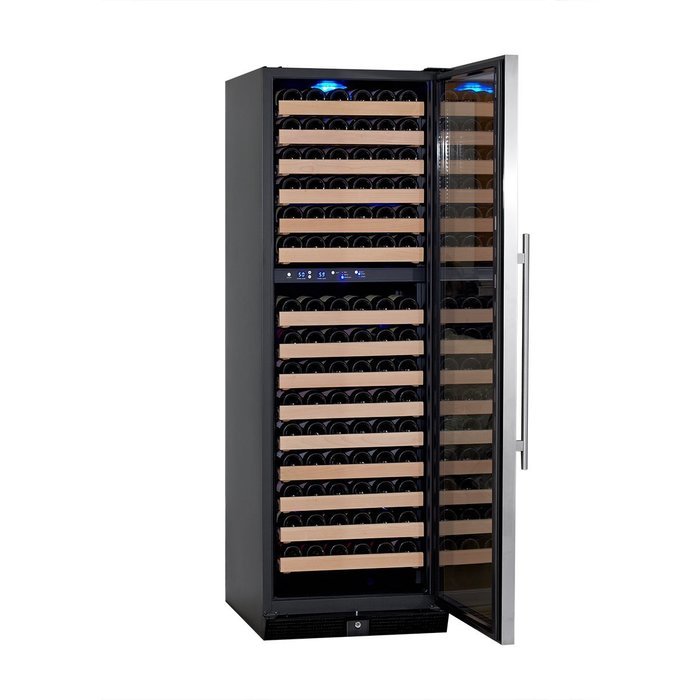 KingsBottle 50 Bottle Dual Zone Wine Cooler, Black N23