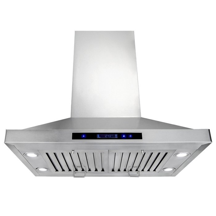 FIREBIRD New 30" European Style island Mount Stainless Steel Range Hood Vent W/Touch Button Control FBGV-2009-30 N6
