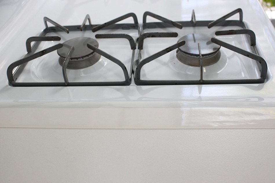 Kohzie Silicone Stove Counter Gap Cover WHITE, Stove Gap, Gap cap for stoves (Set of 2) N3