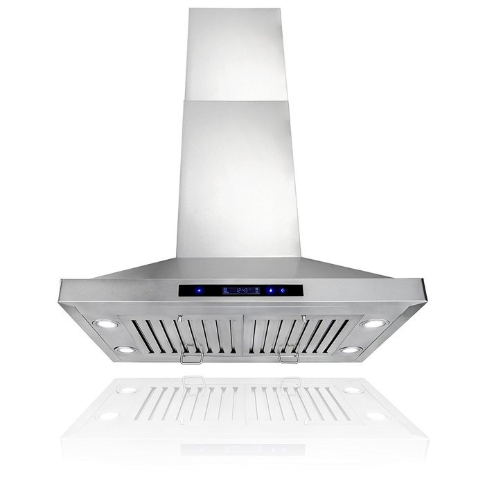 FIREBIRD New 30" European Style island Mount Stainless Steel Range Hood Vent W/Touch Button Control FBGV-2009-30 N7