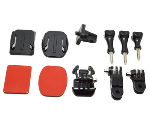 ProGear Black Tripod Adapter With Mounts And 3 Way Pivot Arm Bundle For GoPro Hero 4/3+/3/2/1 Converts 1/4 inch N3