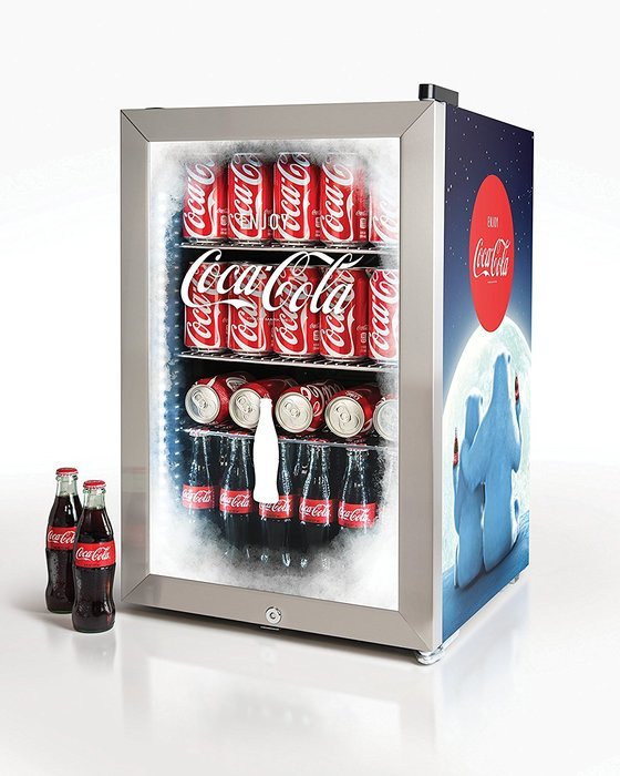 Nostalgia BC24COKE Coca-Cola 80-Can Commercial Beverage Cooler N4