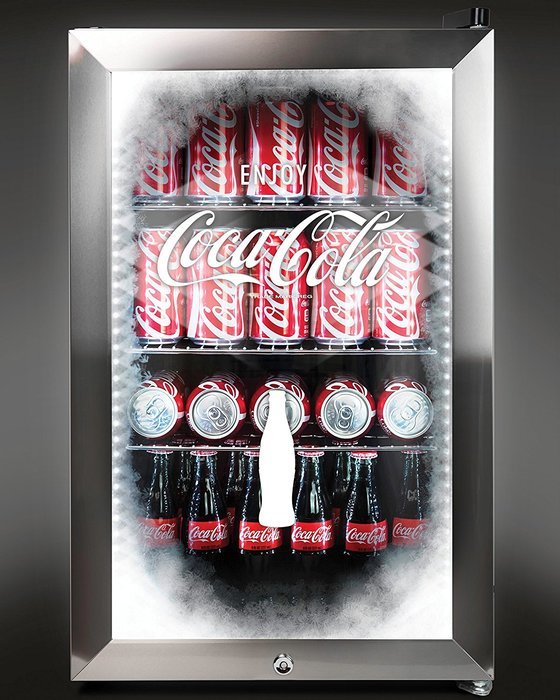 Nostalgia BC24COKE Coca-Cola 80-Can Commercial Beverage Cooler N5
