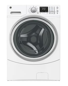 GE GFWN1600JWW 27" Energy Star Rated Front Load Washer with 4.3 cu. ft. Capacity in White