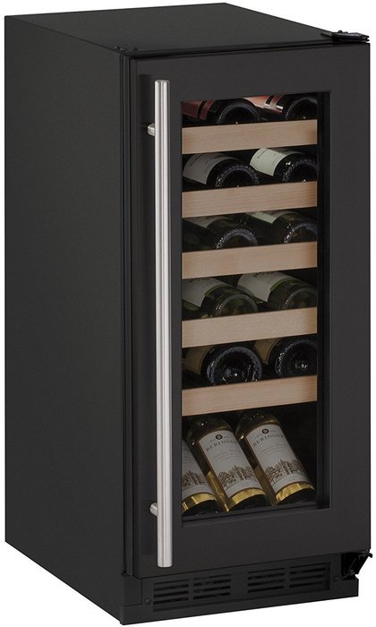 U-Line U1215WCB00B 1000 Series Built-In Wine Cooler with 24 Bottle Capacity, in Black N2