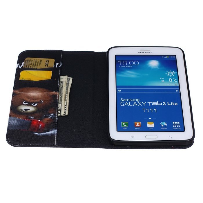 Galaxy Tab 4 10.1 Case, High Quality PU Leather Wallet Case [Card Slots] Damage Resistance and Kickstand Feature... N325