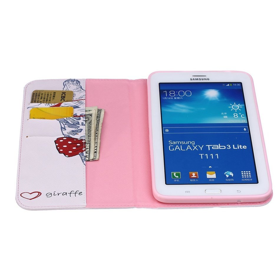 Galaxy Tab 4 10.1 Case, High Quality PU Leather Wallet Case [Card Slots] Damage Resistance and Kickstand Feature... N329