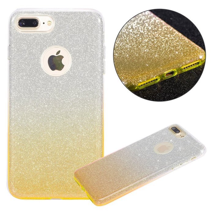 iPhone 7 2016 Bling Case,IKASEFU Creative 3 Layer Glitter Skin+Tpu+PC Glorious Silicone Bumper Case Cover for... N48
