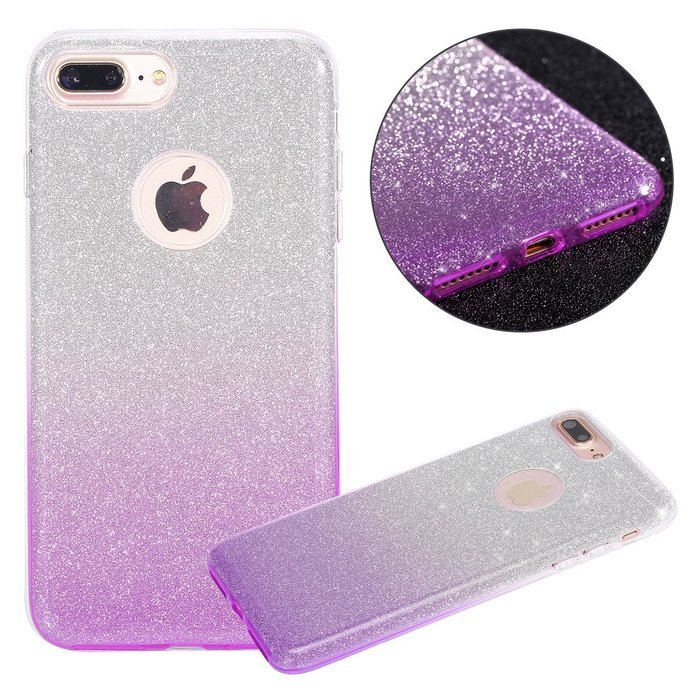 iPhone 7 2016 Bling Case,IKASEFU Creative 3 Layer Glitter Skin+Tpu+PC Glorious Silicone Bumper Case Cover for... N54