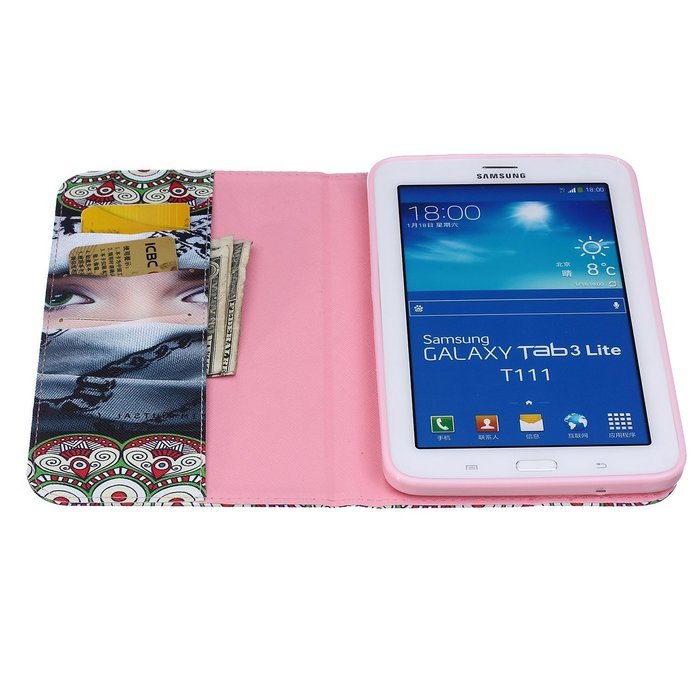Galaxy Tab 4 10.1 Case, High Quality PU Leather Wallet Case [Card Slots] Damage Resistance and Kickstand Feature... N359