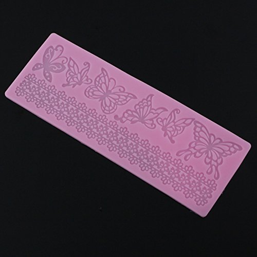 Genenic 3D Chocolate Fondant Sugarcraft Butterfly Lace Mould Cake Decorating Mold N4