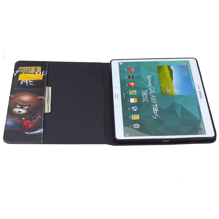 Galaxy Tab 4 10.1 Case, High Quality PU Leather Wallet Case [Card Slots] Damage Resistance and Kickstand Feature... N376