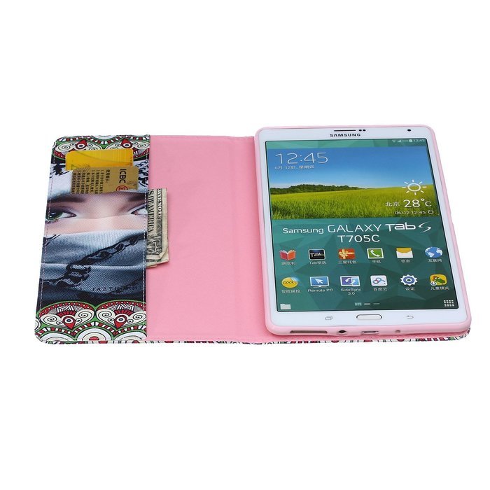 Galaxy Tab 4 10.1 Case, High Quality PU Leather Wallet Case [Card Slots] Damage Resistance and Kickstand Feature... N382