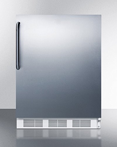 Summit VT65M7CSS 24" Commercially Approved Upright Freezer with 3.5 cu. ft. Capacity Three Removable Storage Baskets... N4