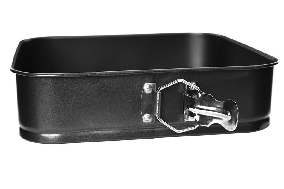 0.4mm Set Of 3 Spring Form Non-stick Square Cake Tins N3