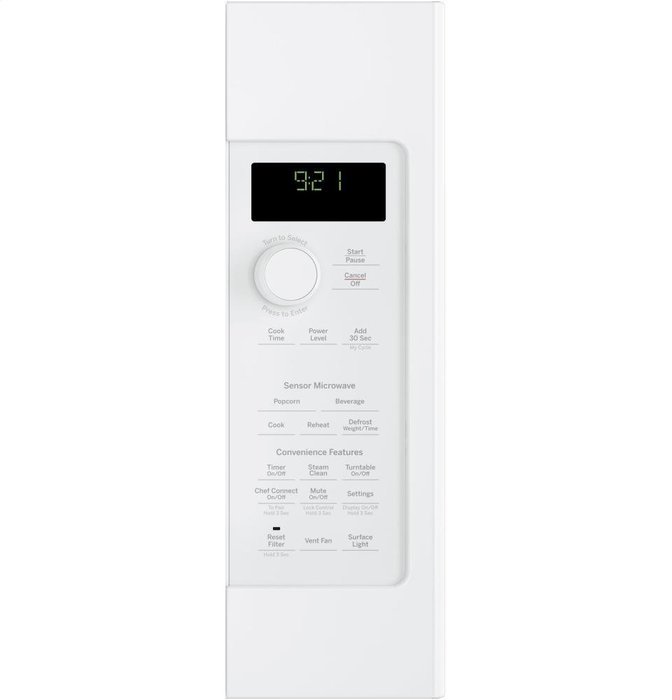 GE Profile White Over-The-Range Microwave Oven N2