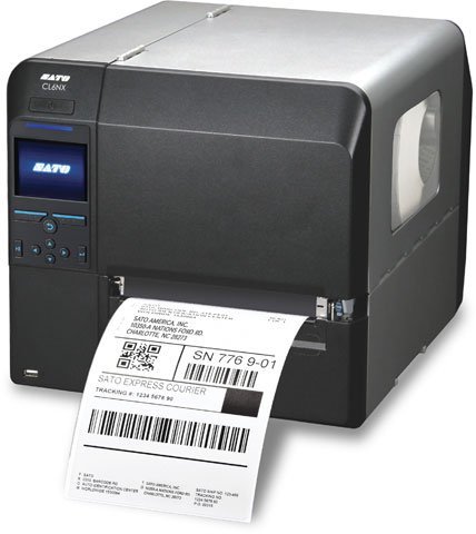 Sato WWCL90061 Series CL6NX Industrial Thermal Transfer Printer, 203 dpi Resolution, 6.5"