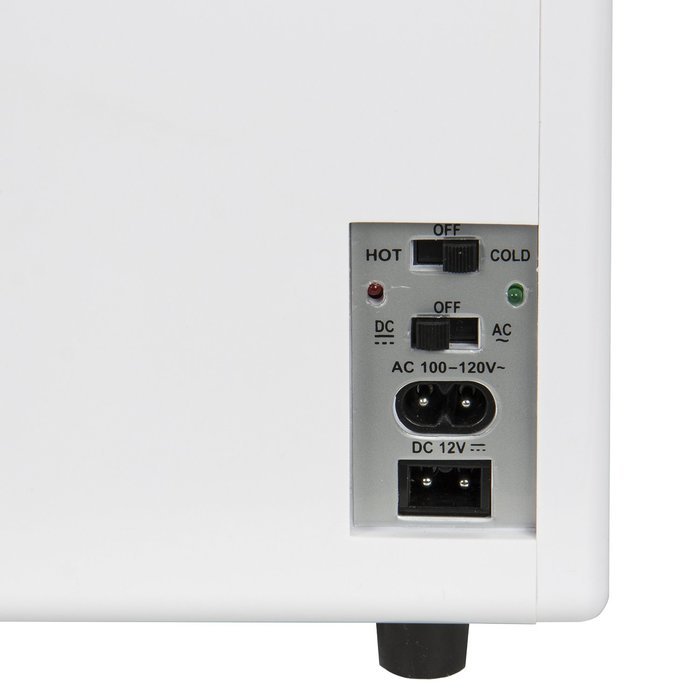 Portable Mini Fridge Cooler and Warmer (Auto, Car, Boat, Home, Office, AC & DC), White N3