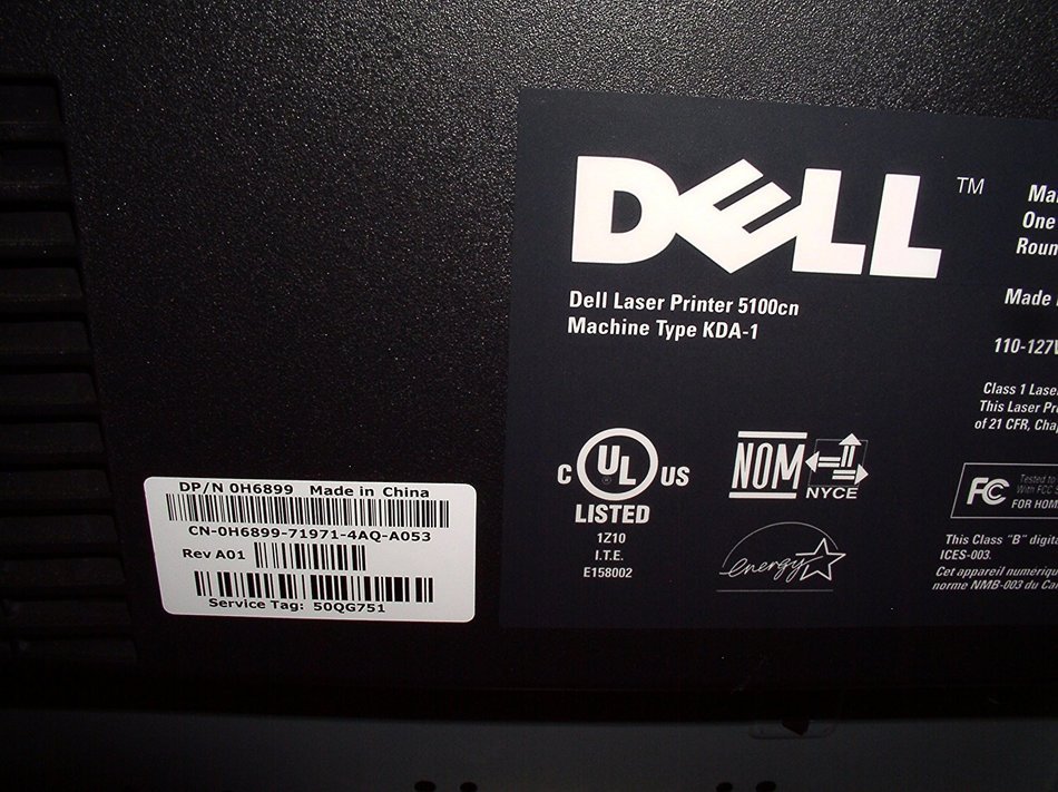 Dell 5100CN Laser Printer W/Toners, NetWork & Prints N3