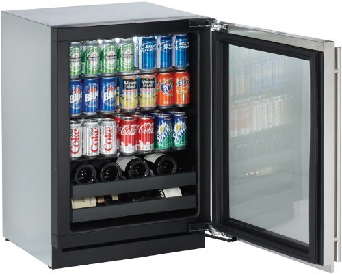 U-line 3024BEVOL00: Overlay Right hand 3000 Series / 24" Beverage Center / Digitally Controlled Single-Zone Convection...