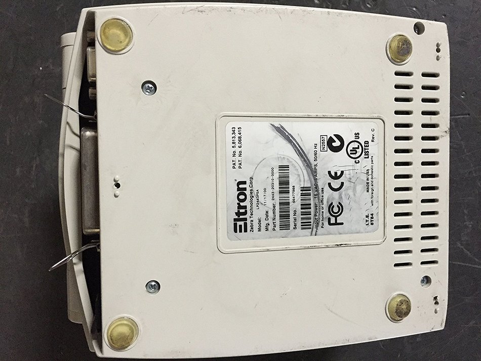 Zebra LP 2443 desktop thermal label printer N7