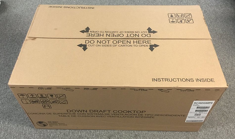 Frigidaire rc36dg60ps 36 built in downdraft gas cooktop with 4 sealed