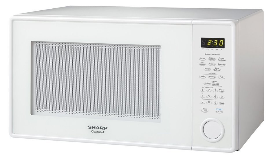 Sharp Countertop Microwave Oven ZR451ZS 1.3 cu. ft. 1000W Stainless Steel with Sensor Cooking N6