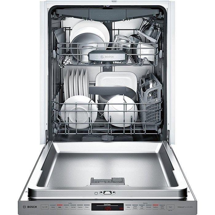 Bosch SHP68TL5UC 24" 800 Series Energy Star Built In Dishwasher with 16 Place Settings, 44 dBA Noise Level Stainless...