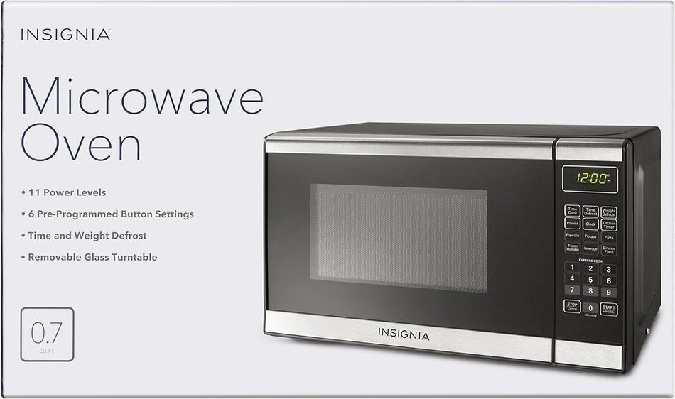 Insignia&trade; - 0.7 Cu. Ft. Compact Microwave - Stainless Steel N2