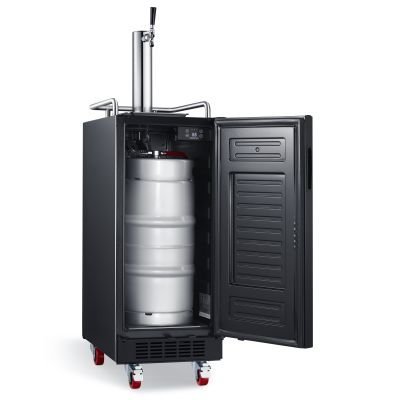 EdgeStar 15" Built-In Black Stainless Steel Kegerator N2