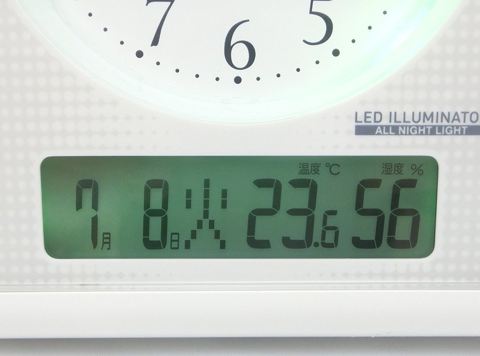 CASIO White TQT-351NJ-7BJF TQT-351NJ-7BJF analog radio alarm clock with temperature hygrometer (Japan Import) N3