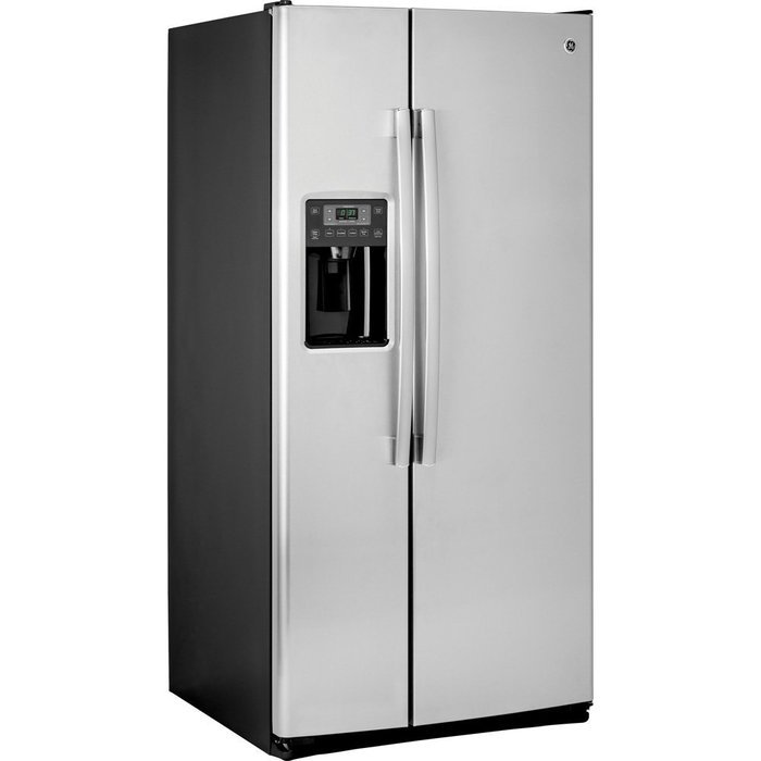 GE GSS23HSHSS 33" Side-By-Side Refrigerator with 22.5 cu. ft. Capacity in Stainless Steel N2