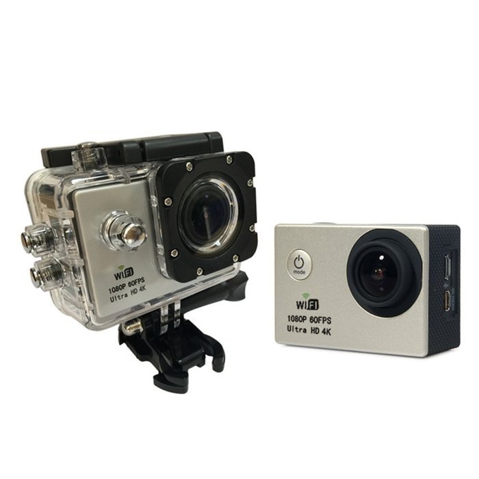 niceEshop(TM) Wifi SJ5000+ Action Camera Mini Digital DV 60FPS 1080P DVRs W Battery(Silver) N6