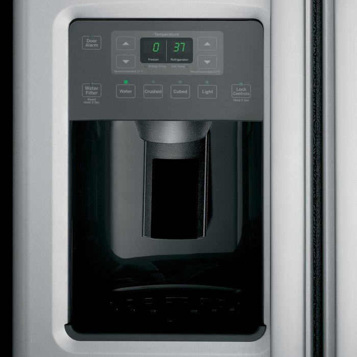 GE GSS23HSHSS 33" Side-By-Side Refrigerator with 22.5 cu. ft. Capacity in Stainless Steel N3