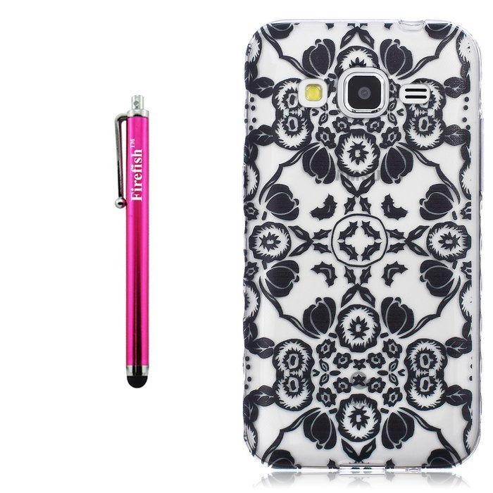 J7 Case, Firefish Colorful Pattern TPU Durable Soft TPU Back [Soft-Flex] [Shock Absorption Technology] Case for... N215