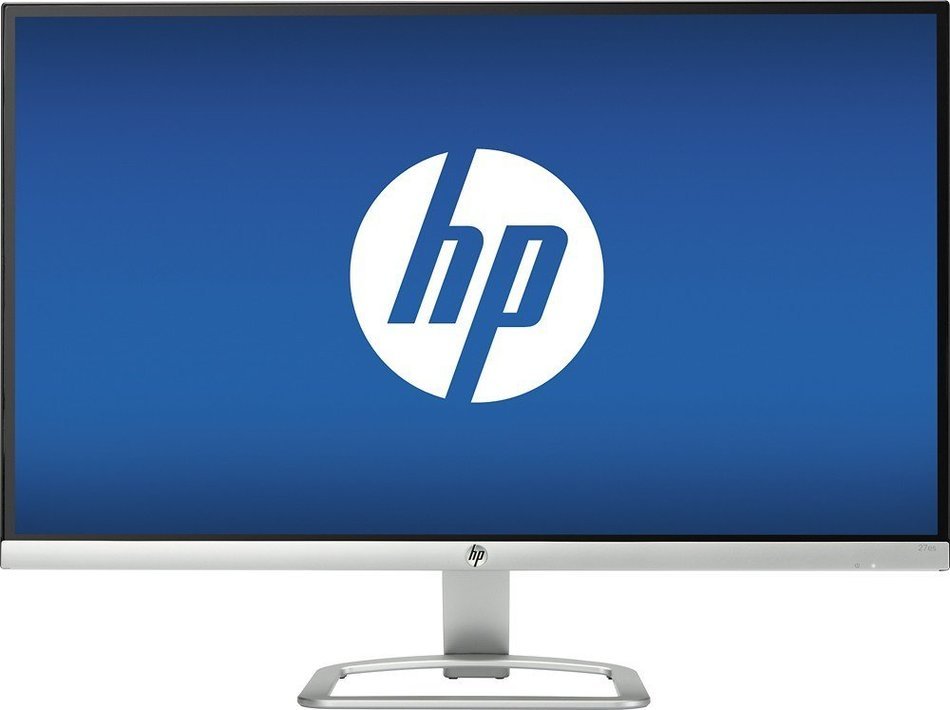 HP - 27" IPS LED HD Monitor - Natural silver