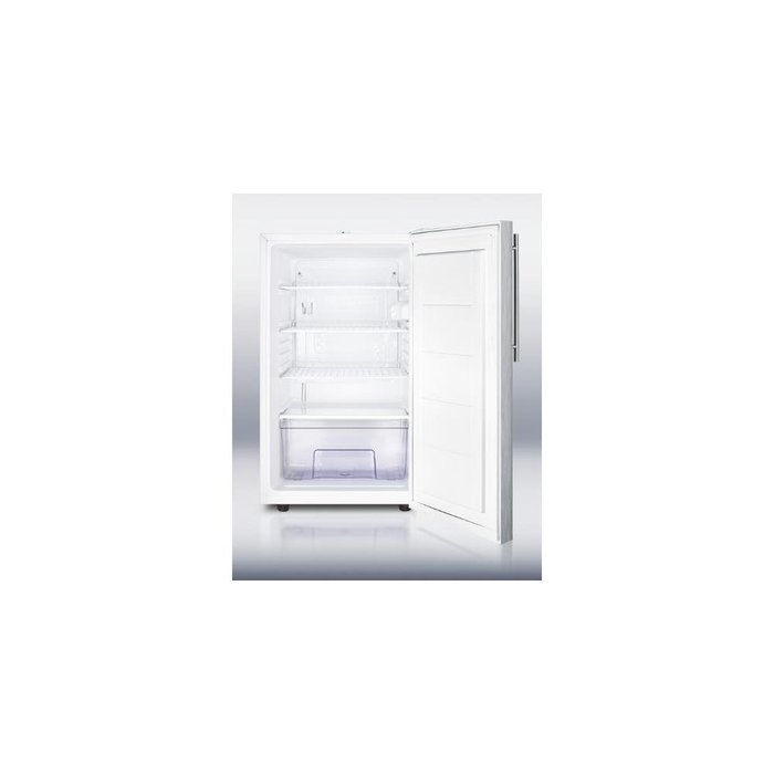 Summit FF511LBI7SSHV: Commercially listed 20" wide built-in undercounter all-refrigerator, auto defrost with a... N3