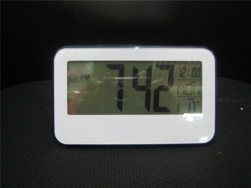 Surborder Shop Digital Alarm Clock Battery Operated with Large Display, Snooze - Travel Alarm Clock and Home Alarm... N24