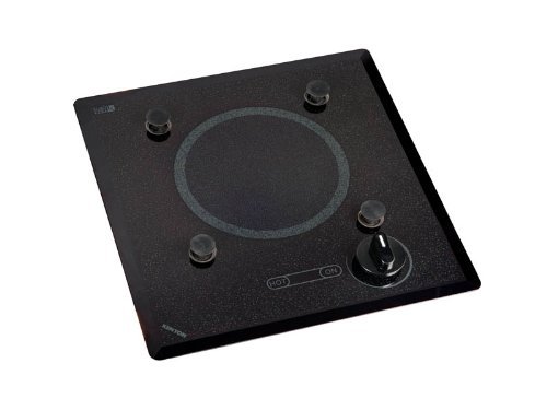 Kenyon B40517PUPS 6-1/2-Inch Mediterranean 1-Burner Cooktop with PUPS and Analog Control, 120-volt, Black