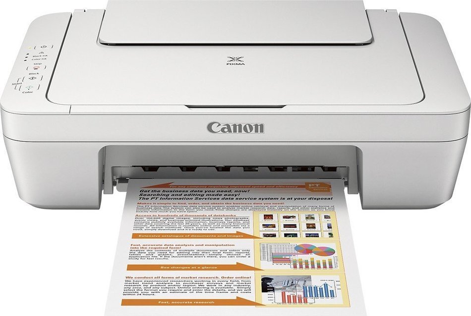 Canon - PIXMA MG2520 All-In-One Printer - White