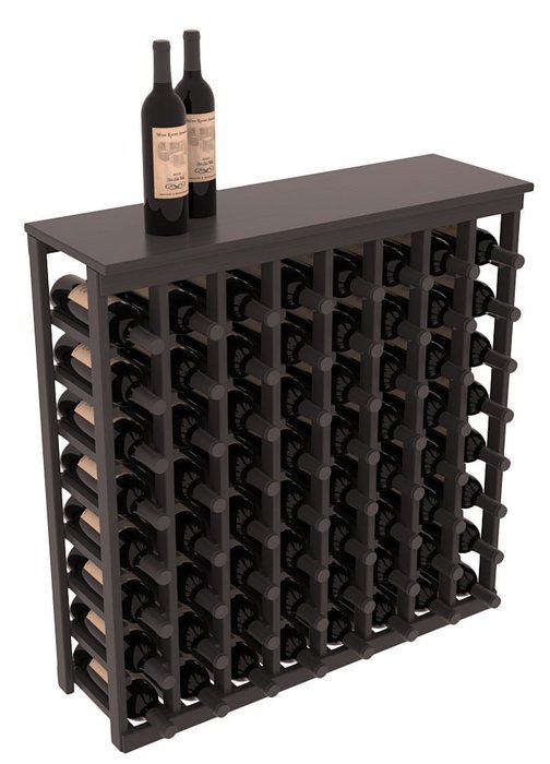 Wine Racks America Ponderosa Pine Tasting Table + Solid Top. 13 Stains to Choose From! N13