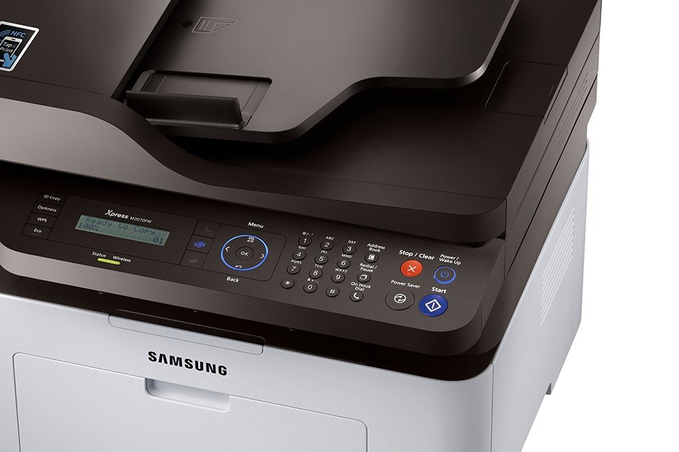 Samsung Xpress SL-M2070FW/XAA Wireless Monochrome Printer with Scanner, Copier and Fax, Amazon Dash Replenishment... N9