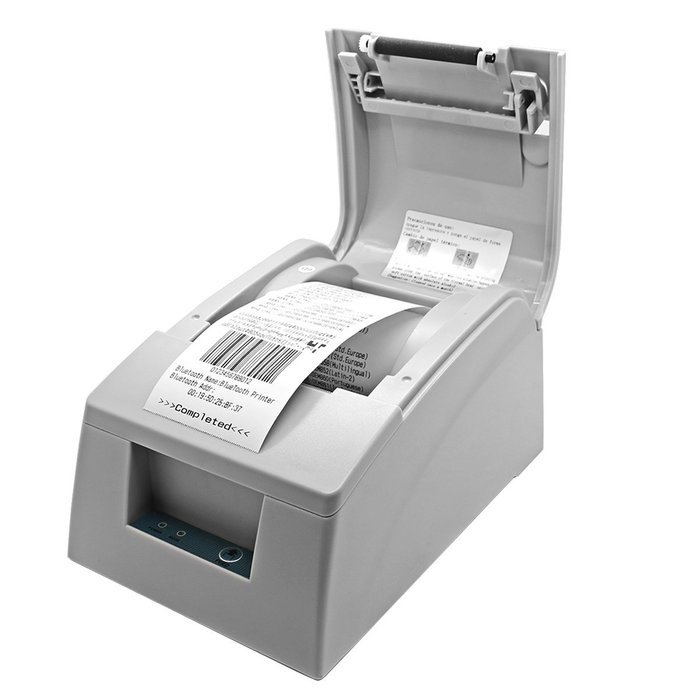 High Speed 58mm Wireless Bluetooth Thermal Receipt Printer VOXLINK POS Printer, Android Compatible White N5