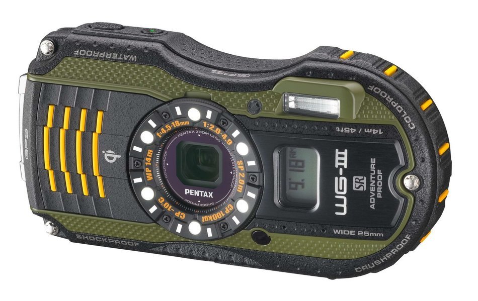 Pentax Optio WG-3 black 16MP Waterproof Digital Camera with 3-Inch LCD Screen (Black) N9