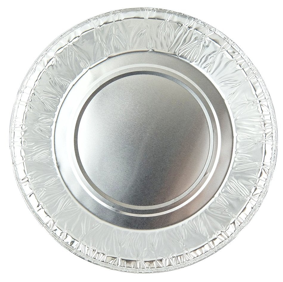 Durable Foil Pans 8 7/8" For Foods Pizza Plate Baking Dish With Lids 10 Sets. N2