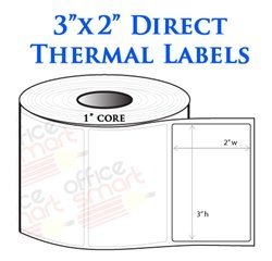 3x2 Direct Thermal Labels for Zebra GC420d GC420t GK420d GK420t GX420d GX420t LP2844 LP2442 TLP2844 ZP450 Barcode...